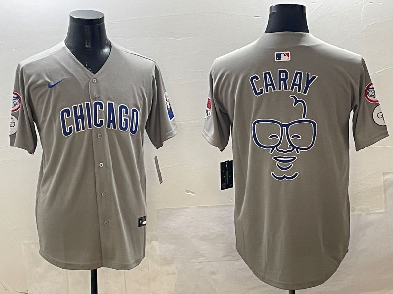 Men Chicago Cubs Blank Grey Fashion Game 2025 Nike MLB Jersey style 1->chicago cubs->MLB Jersey